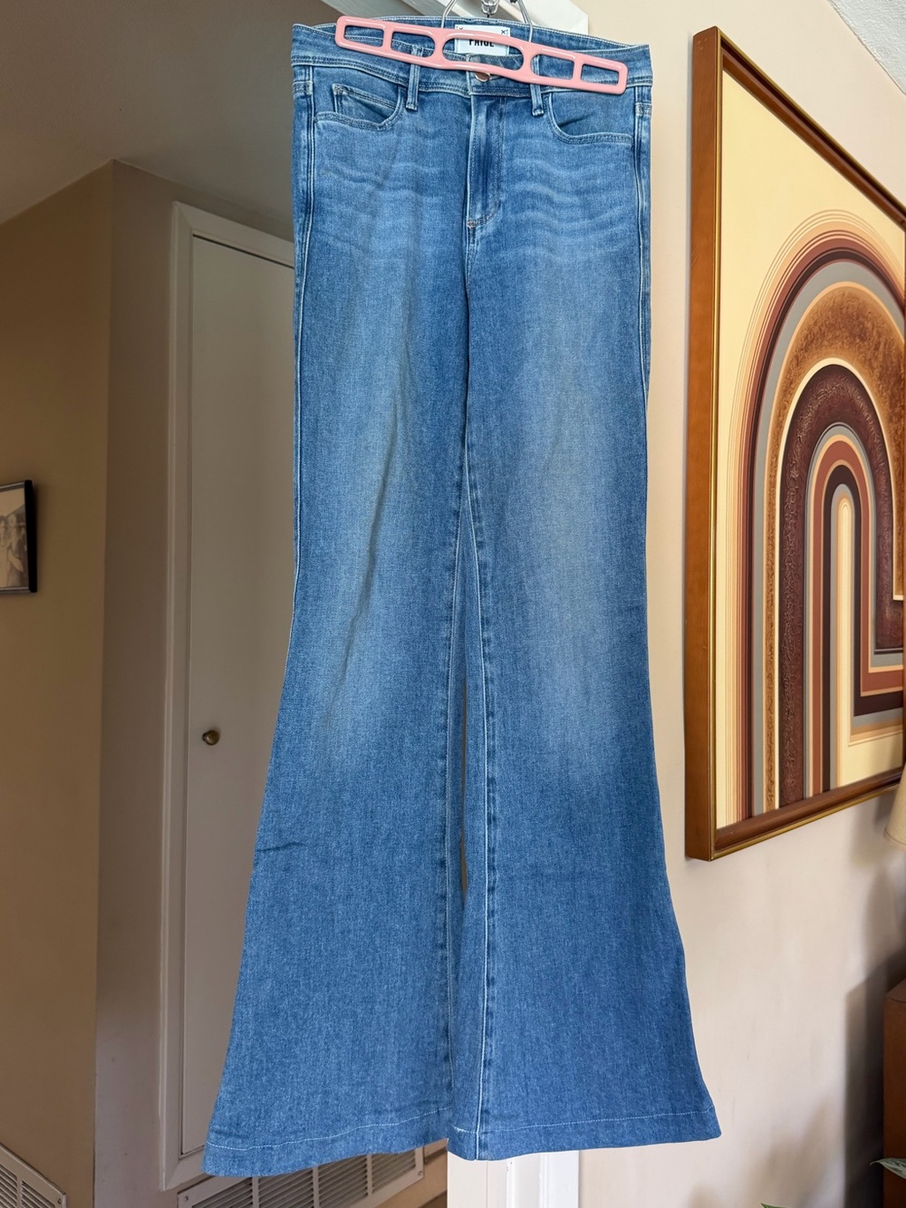 Paige High Rise Genevieve Flare Jeans